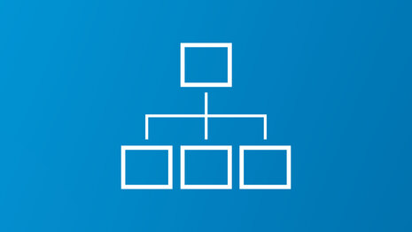 Symbolische Darstellung einer hierarchischen Struktur